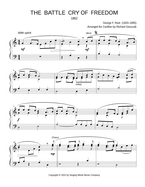 The Battle Cry of Freedom (arr. Richard Giszczak)