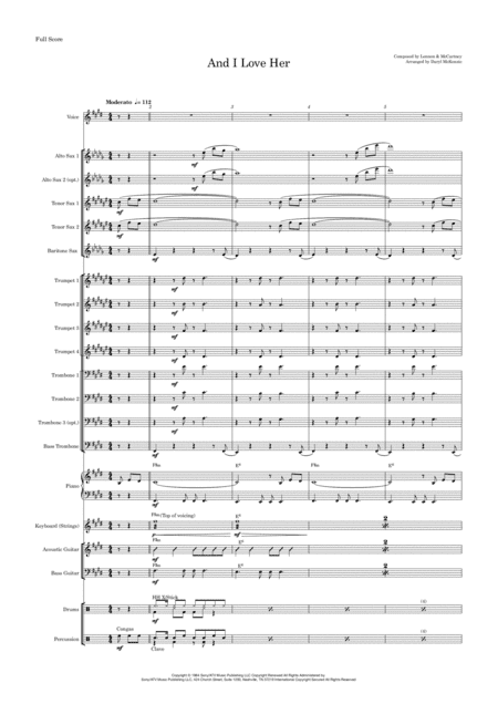 And I Love Her (arr. Daryl McKenzie)