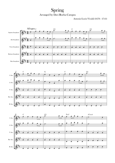 Spring (arr. Davi Rocha Campos)