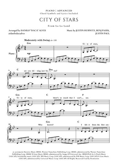 City Of Stars (arr. Danilo "Daca" Alves)