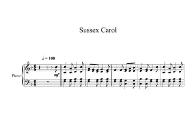 Sussex Carol (Piano) (arr. Digital Book Music)