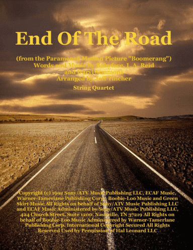 End Of The Road  from the Paramount Motion Picture BOOMERANG (arr. Jeff Tincher)