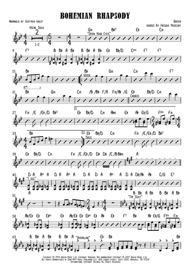Bohemian Rhapsody (arr. Gustavo Wolff)