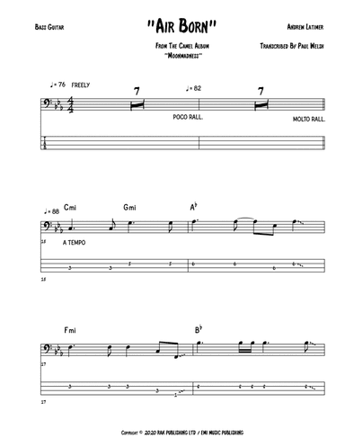 Air Born (arr. Accubass)