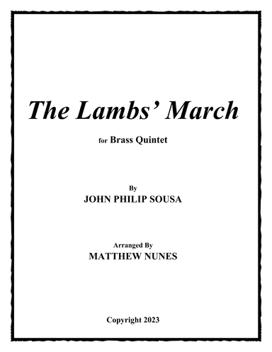The Lambs' March (arr. Matthew Nunes)