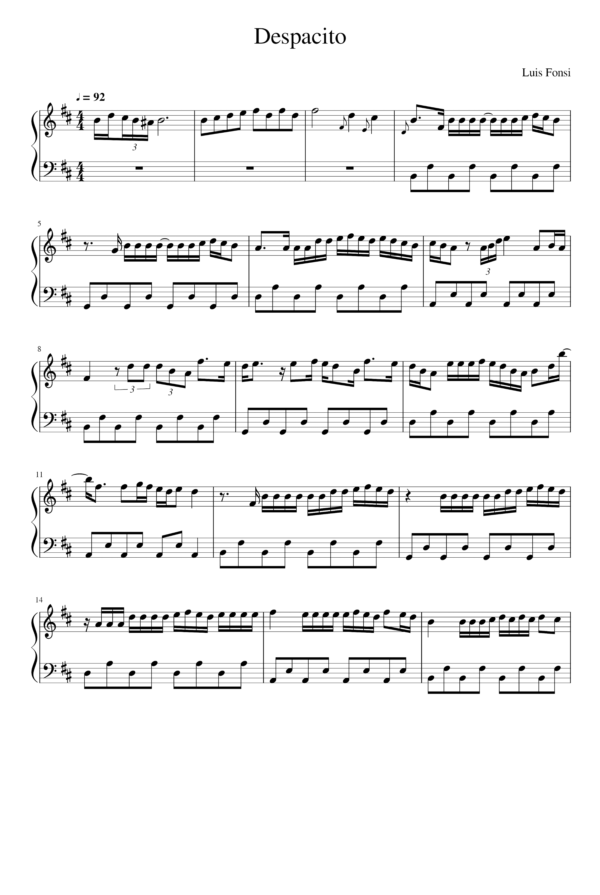 Despacito (arr. Luis Fonsi)