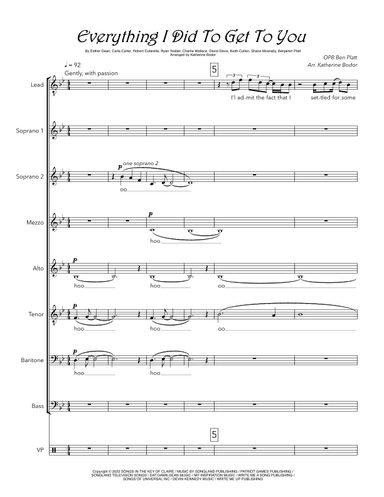Everything I Did To Get To You (arr. Katherine Bodor)