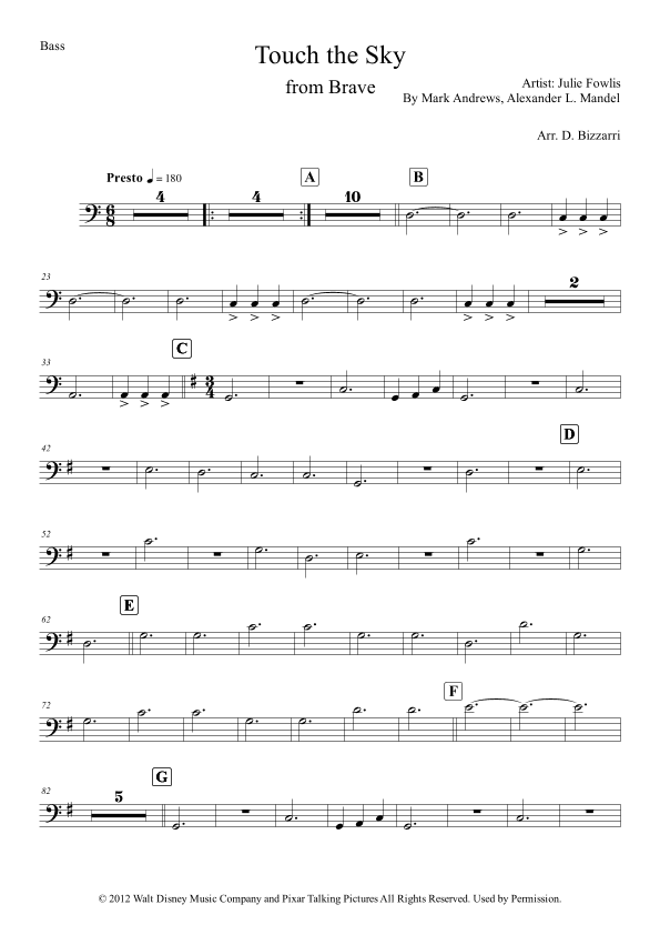 Touch The Sky (arr. Davide Bizzarri)