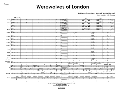 Werewolves Of London (arr. Jeremiah S. Gregg)