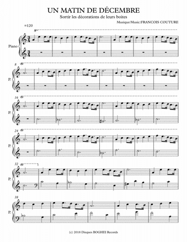 UN MATIN DE DÉCEMBRE - Sortir les décorations de leurs boites