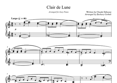 Clair de Lune (arr. Zachary Corbett)