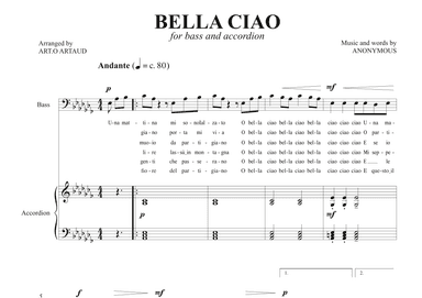 Bella Ciao (arr. Art.o Artaud)