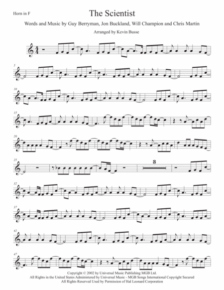 The Scientist (arr. Kevin Busse)