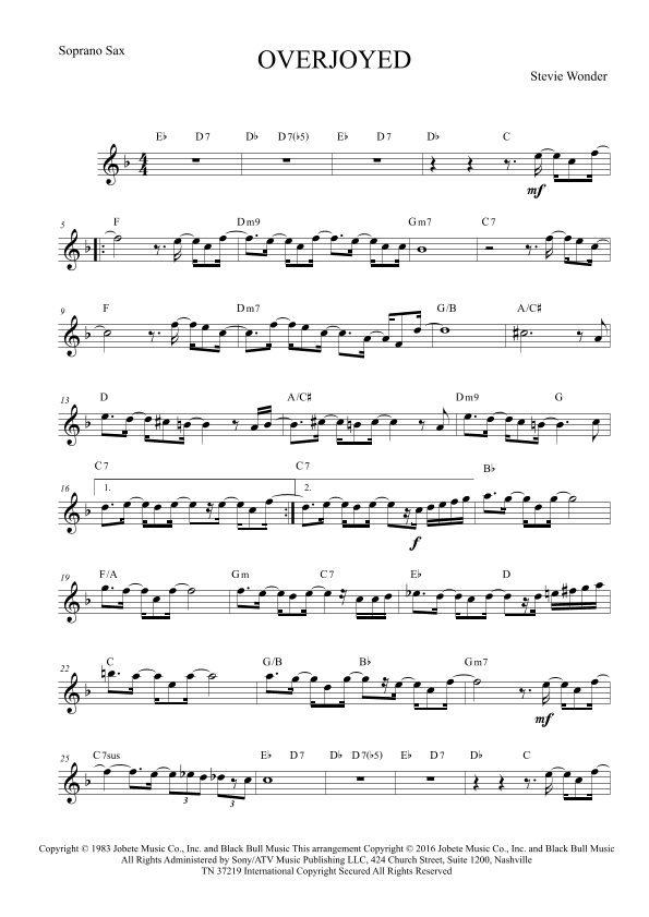 Overjoyed (arr. Leo Silva)