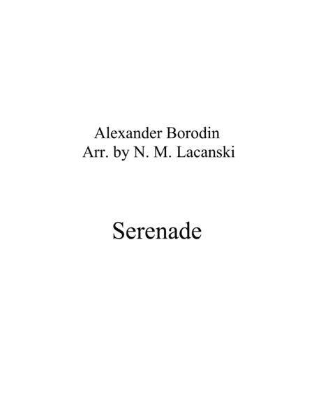 Serenade (arr. Nick Lacanski)