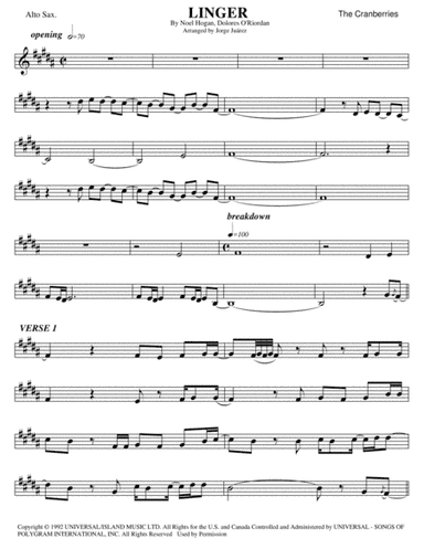 Linger (arr. Jorge Juárez)