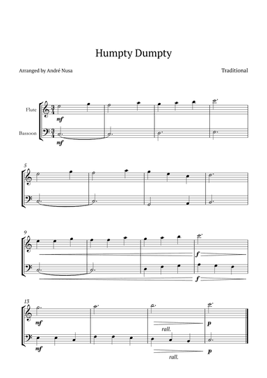 Humpty Dumpty (arr. André Nusa)