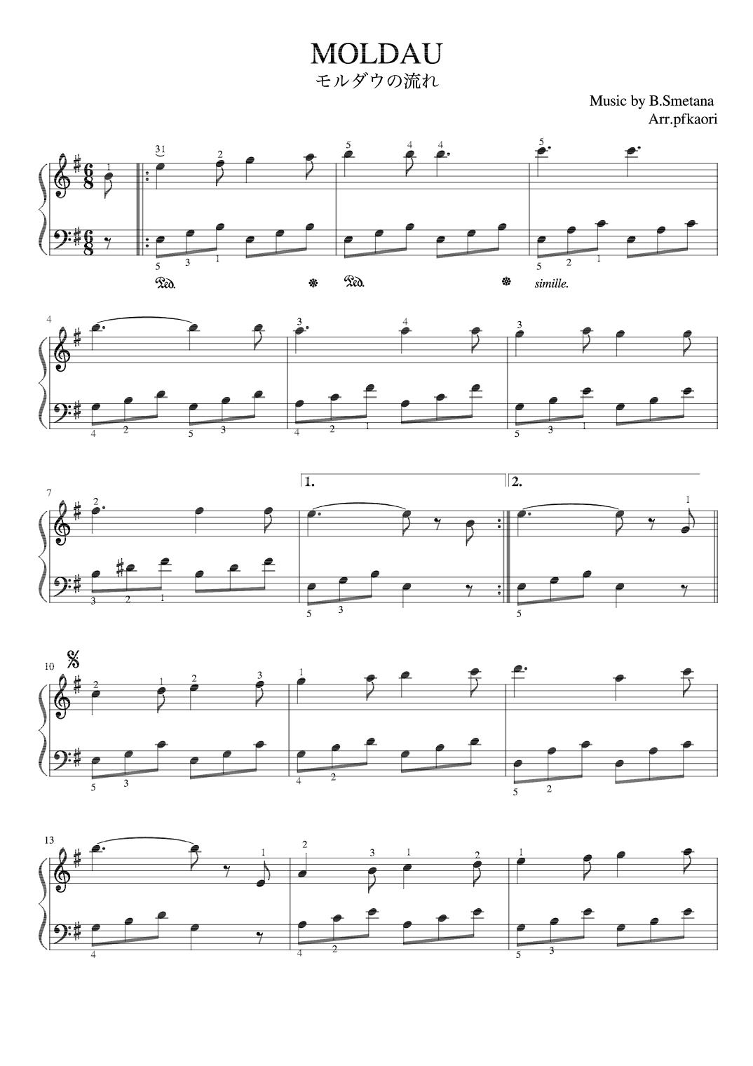 Moldau (arr. pfkaori)