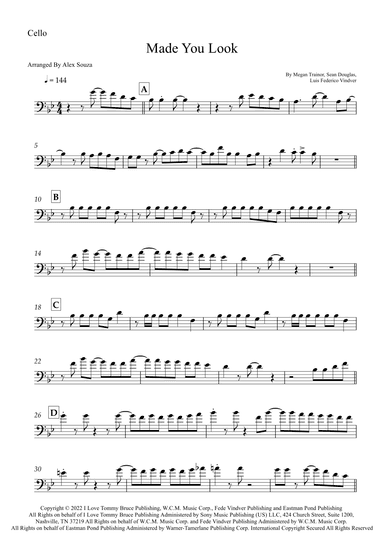 Made You Look (arr. Alex Souza)