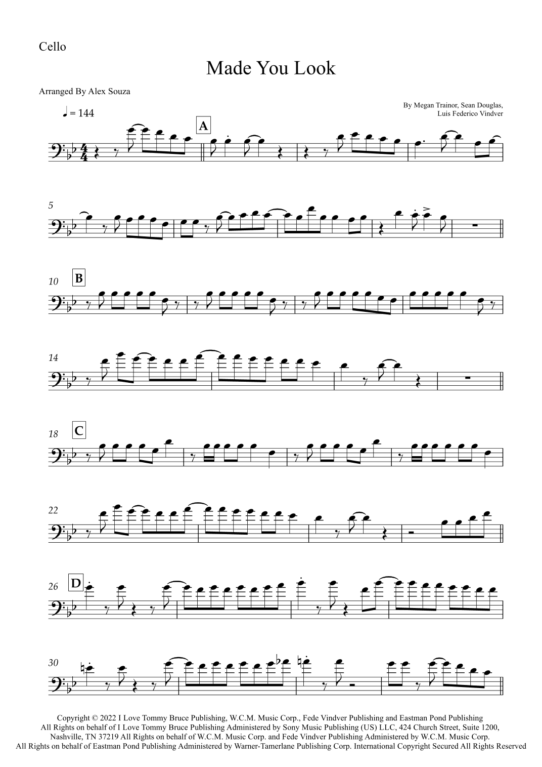 Made You Look (arr. Alex Souza)