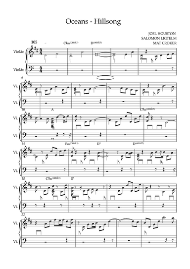 Oceans (where Feet May Fail) (arr. by ezequiel)