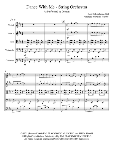 Dance With Me (arr. Phyllis Hopper)