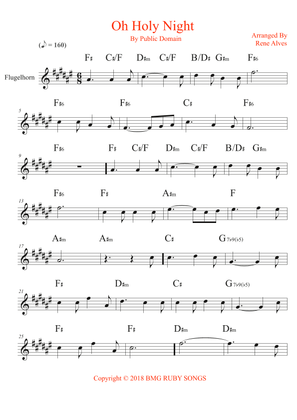 oh holy night (arr. Rene Alves)