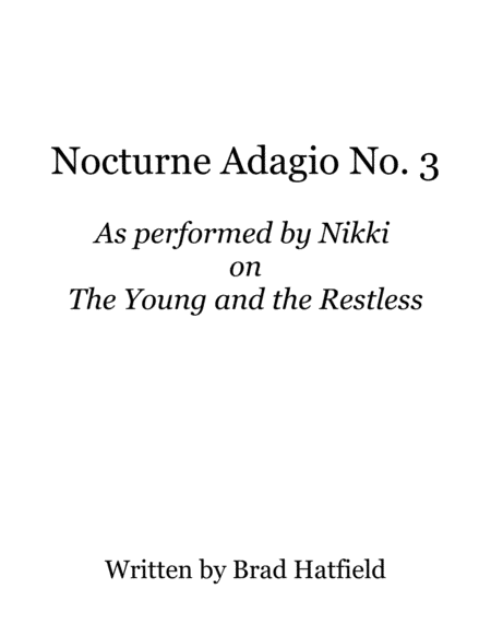 Nocturne Adagio No. 3