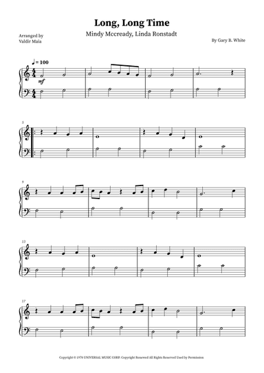 Long Long Time (arr. Valdir Maia)