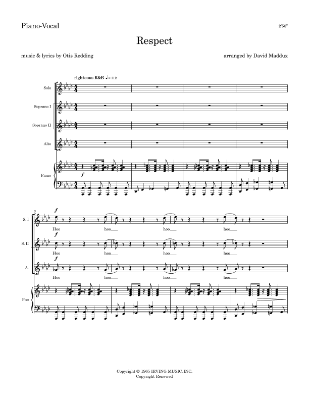 Respect (arr. David Maddux)