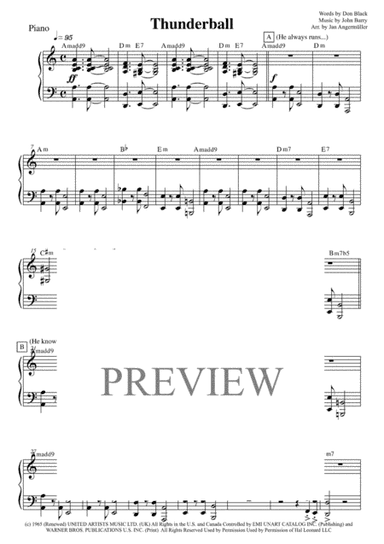 Thunderball (arr. Jan Angermüller)