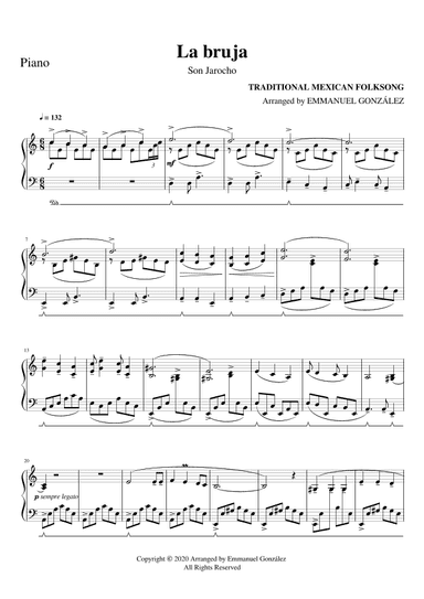 La bruja - Son Jarocho (arr. Emmanuel González)
