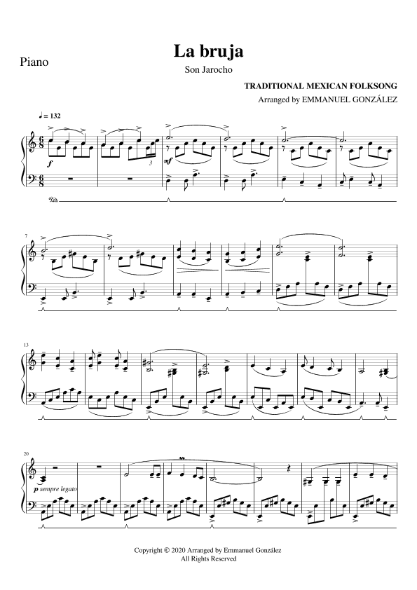 La bruja - Son Jarocho (arr. Emmanuel González)