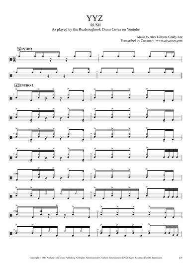Yyz (arr. Realsongbook)