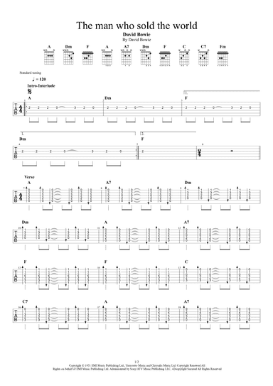 The Man Who Sold The World (arr. Douglas Becker)