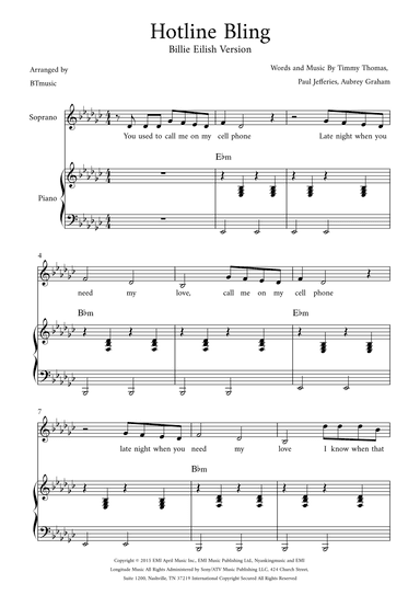 Hotline Bling (arr. BTmusic)