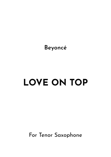 Love On Top (arr. Jireh J.)