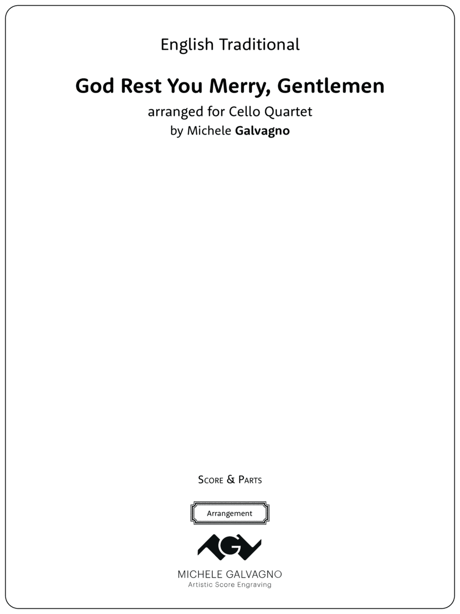 God rest you merry, Gentlemen (arr. Michele Galvagno)