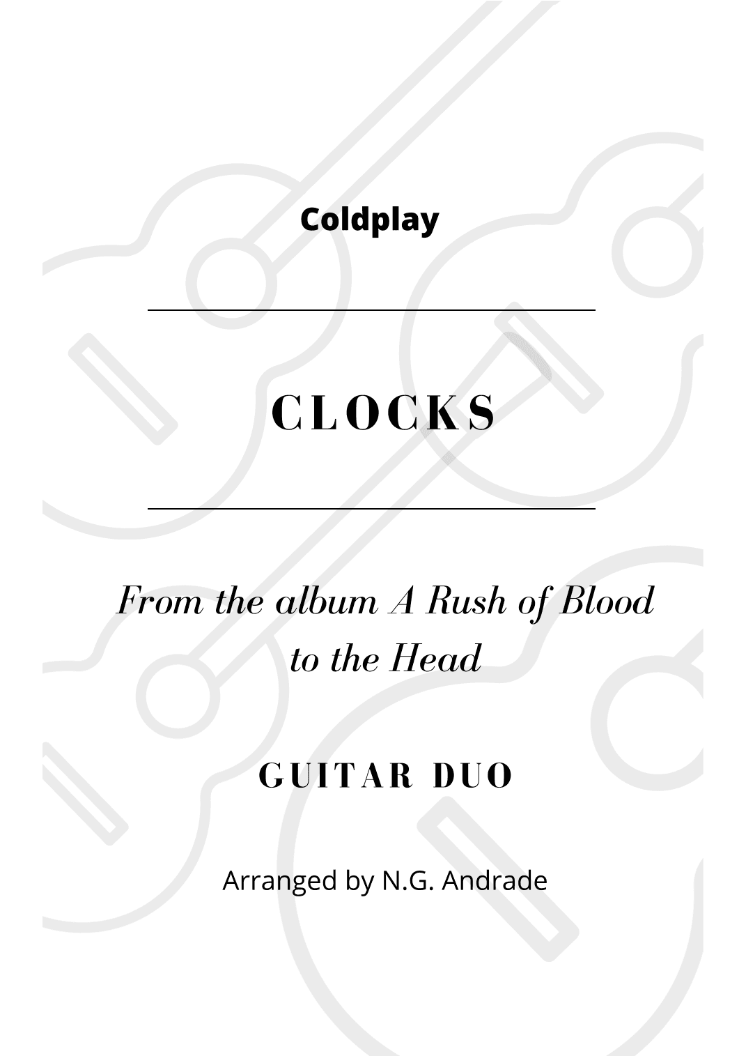 Clocks (arr. N.G. Andrade)