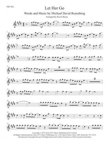 Let Her Go (arr. Kevin Busse)