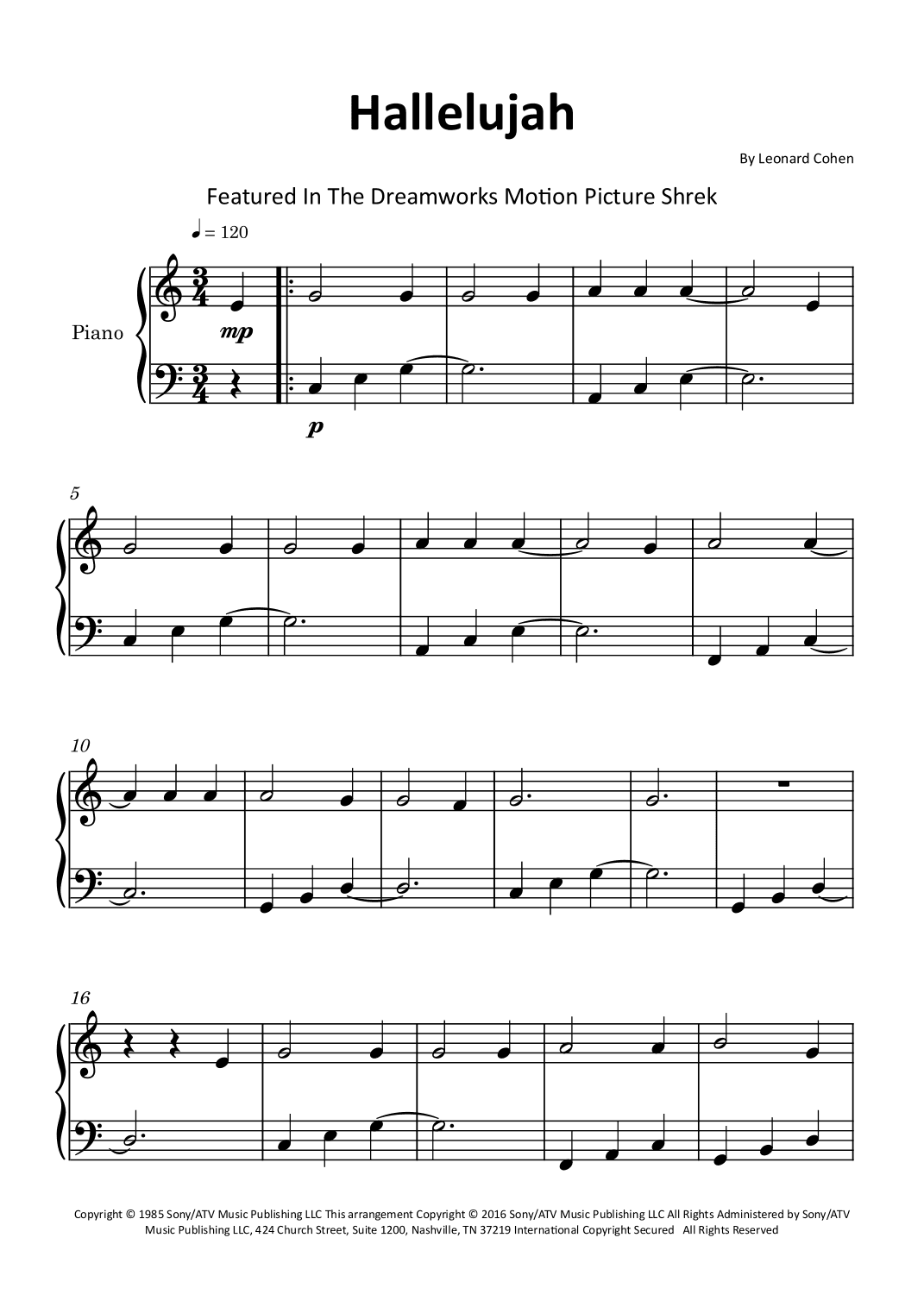 Hallelujah (arr. Glauco Fernandes)
