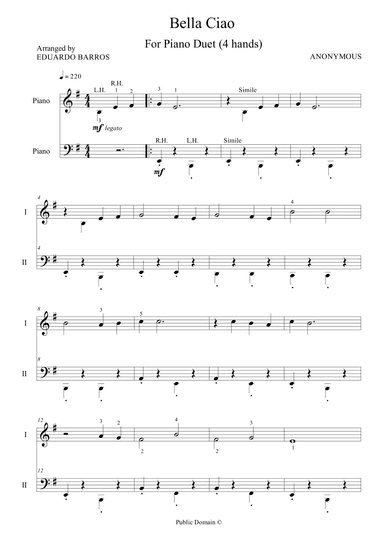 Bella Ciao (arr. Eduardo Barros)