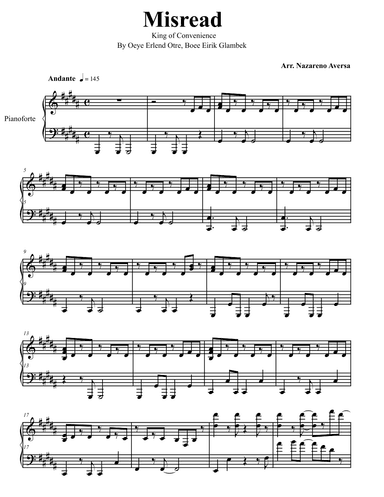 Misread (arr. Nazareno Aversa)