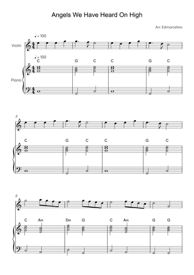 How To Play Angels We Have Heard On High (arr. Edmarcelino)