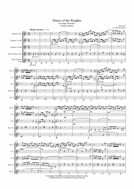 Dance Of The Knights (arr. Ray Thompson)