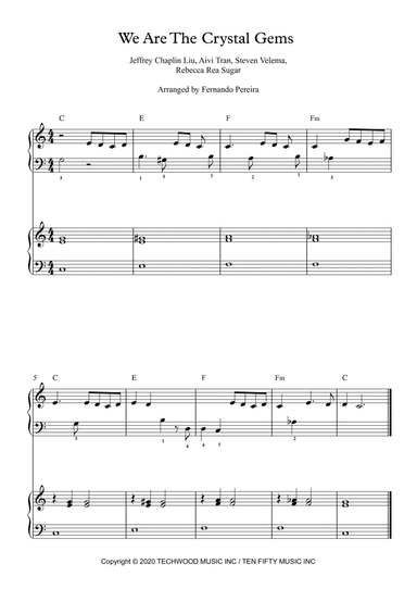 We Are The Crystal Gems (main Title) (arr. Fernando Pereira)