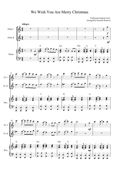 We Wish You Are Merry Christmas (arr. Kaiserin Rebecca)