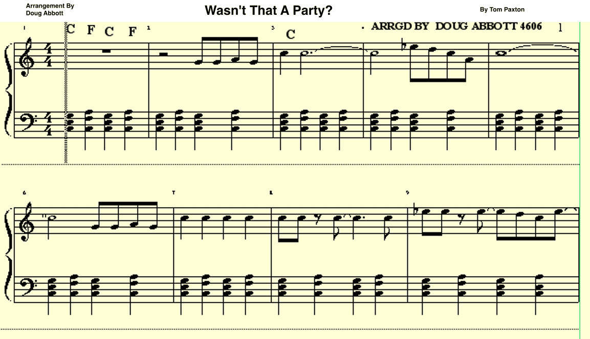 Wasn't That A Party? (arr. Doug Abbott)