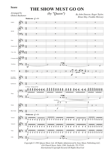 The Show Must Go On (arr. arrange by Oleksiy Bazhenov)