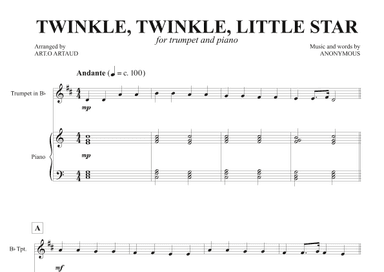 Twinkle Twinkle Little Star (arr. Art.o Artaud)